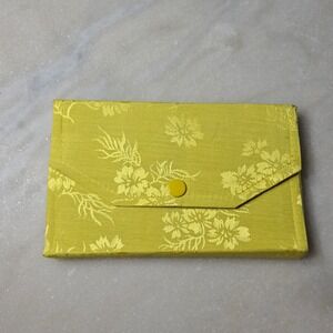 Pearl Gems Jewelry Travel Case‎ Yellow Floral